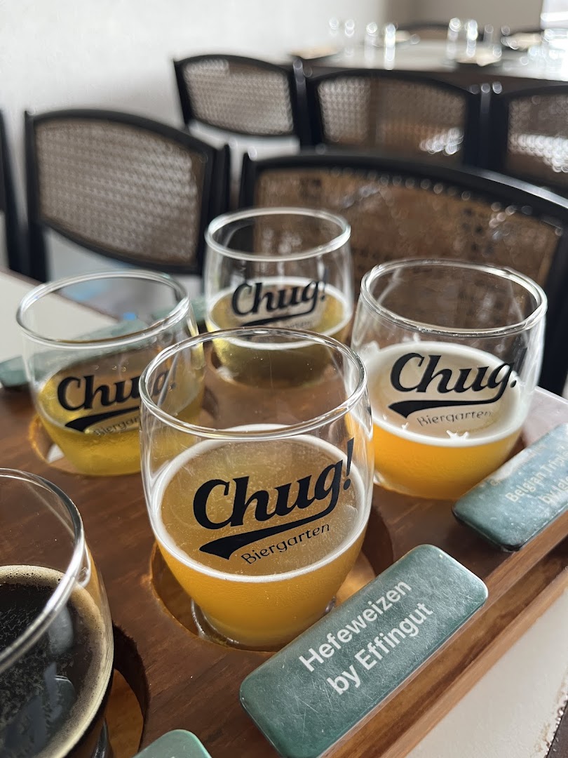 Chug Biergarten: appealing photo of beer flight