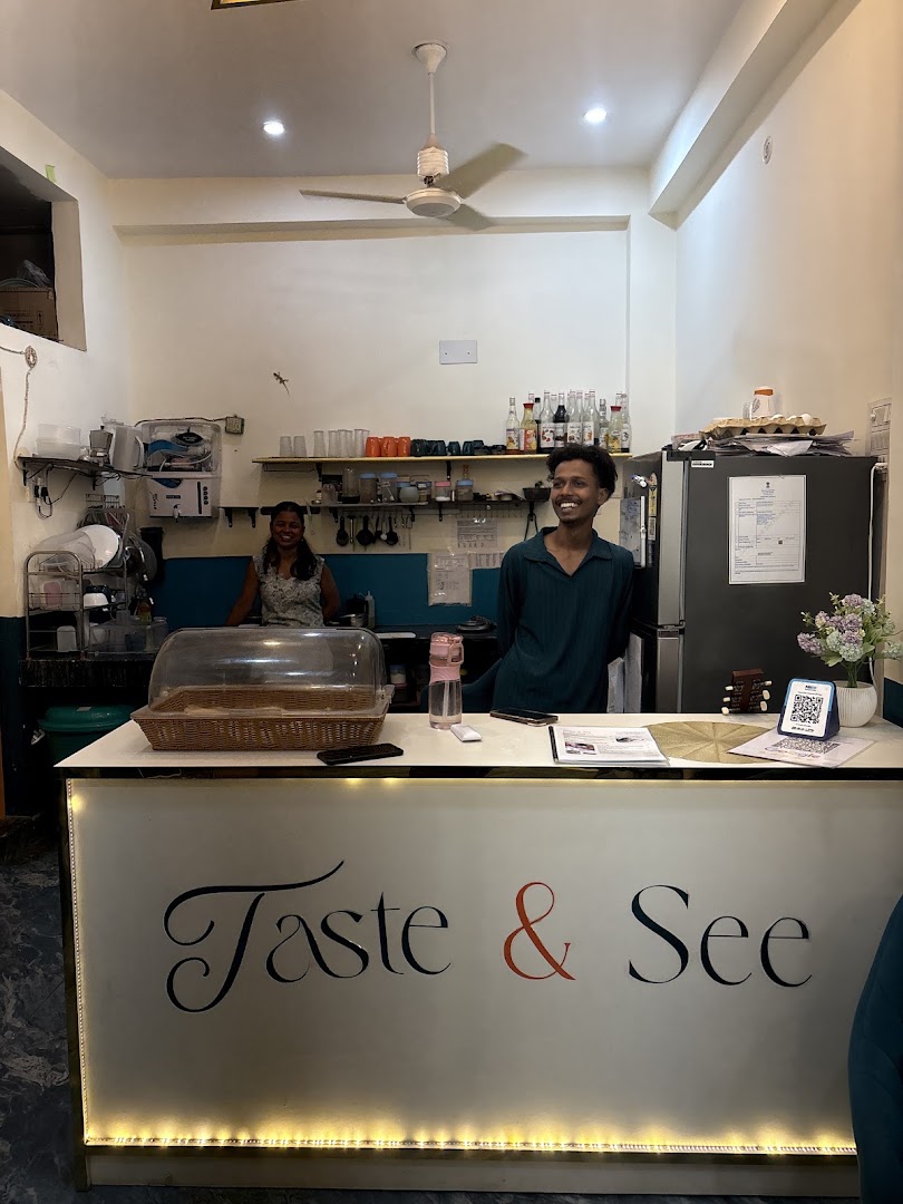 Taste and See Cafe: welcoming staff and clear branding
