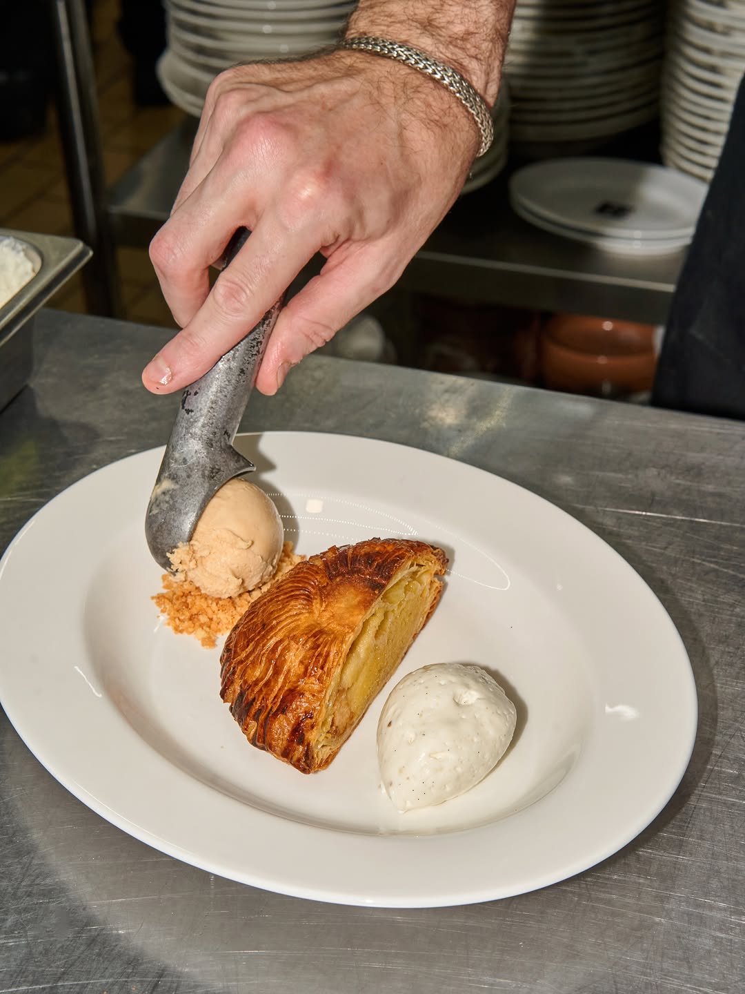 Bouchon: professional food preparation shot