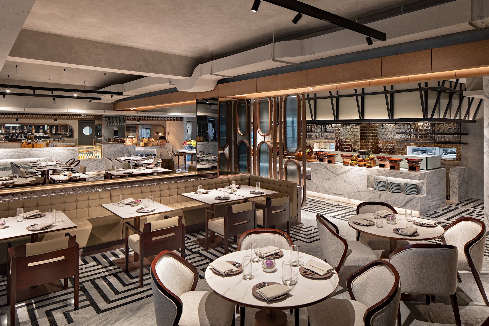 Ginger Flower: professional interior shot of restaurant