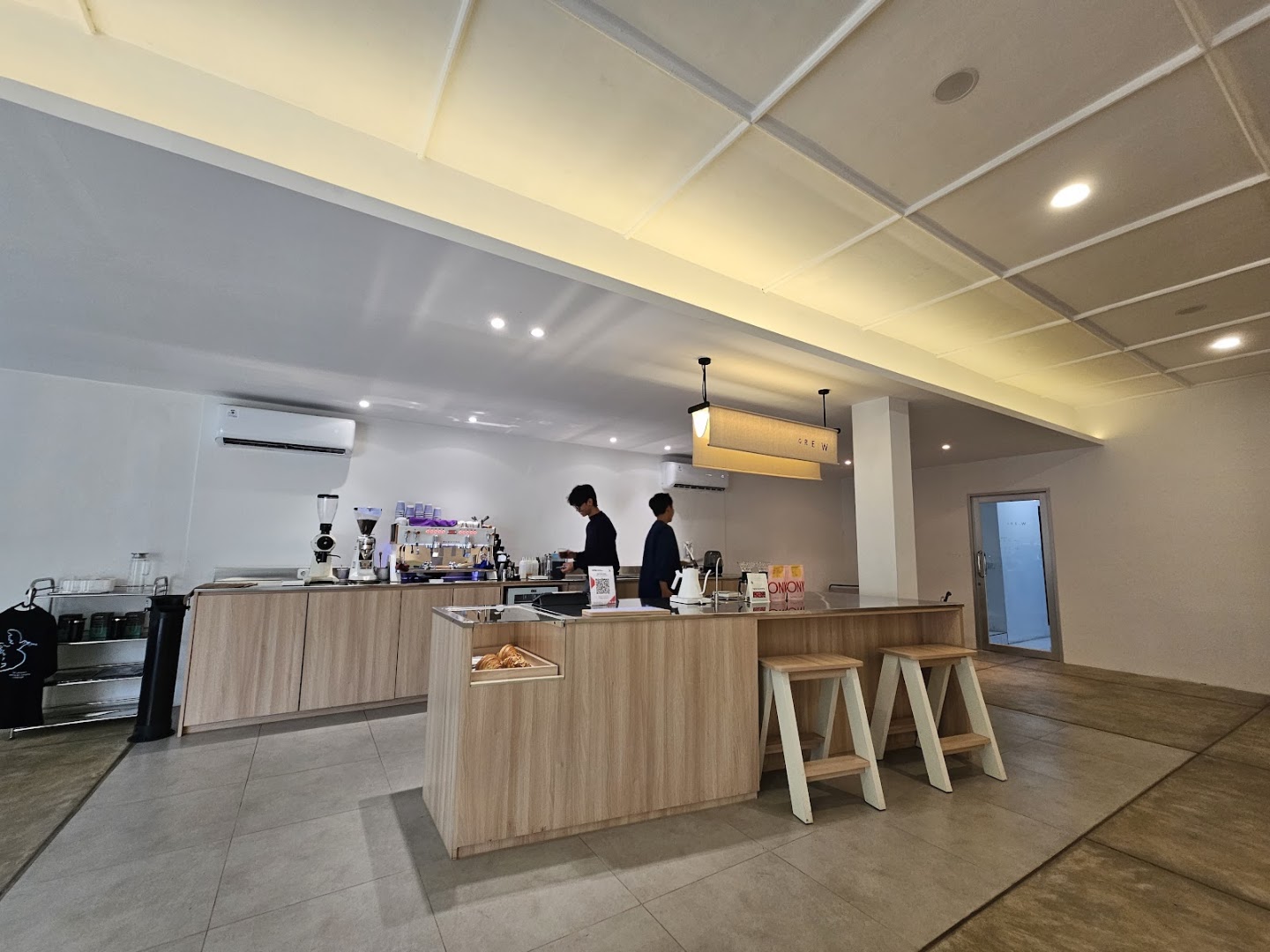Grew Coffee Collective: clean and inviting interior shot