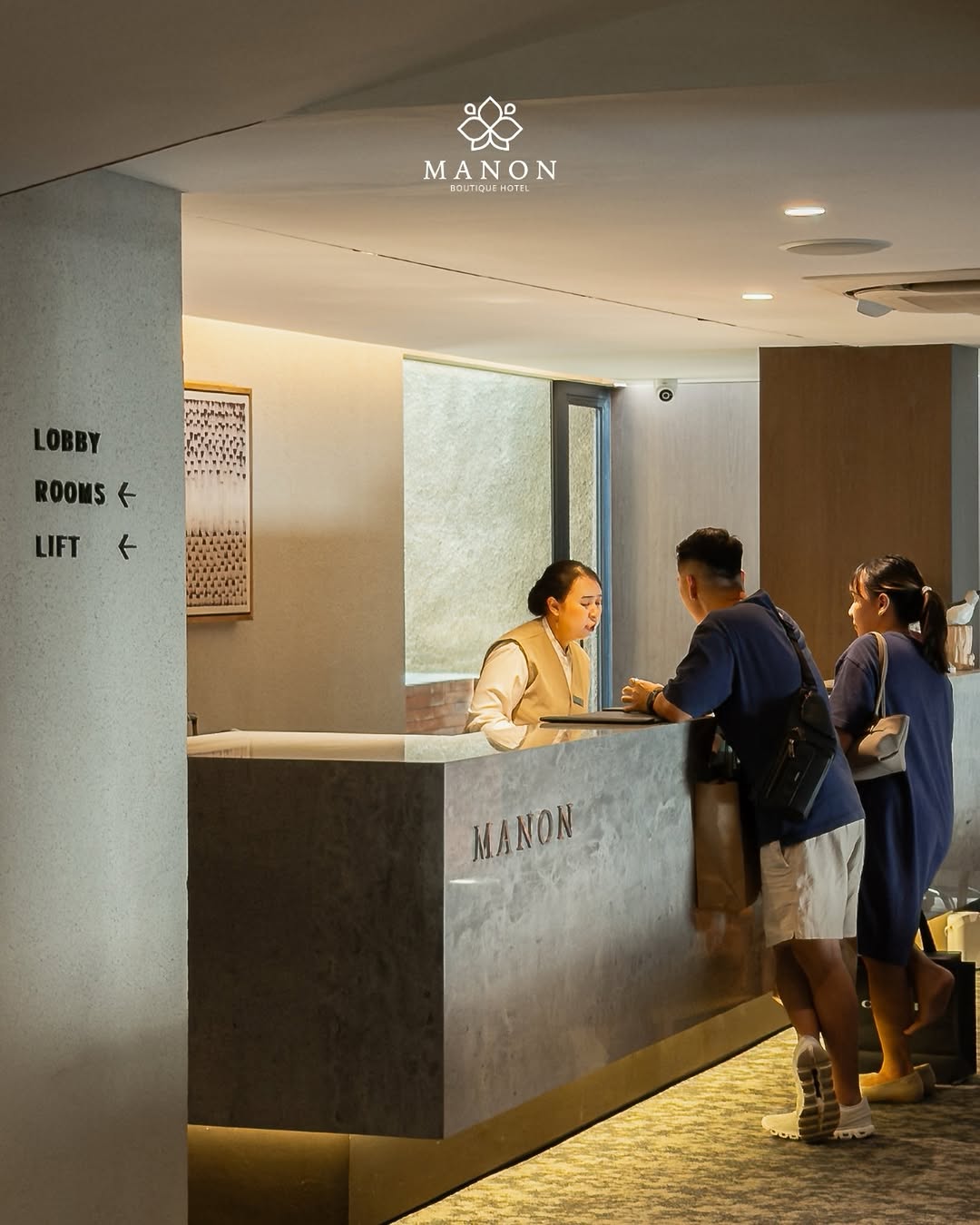 Manon Boutique Hotel Kota Lama: professional hotel lobby reception photo