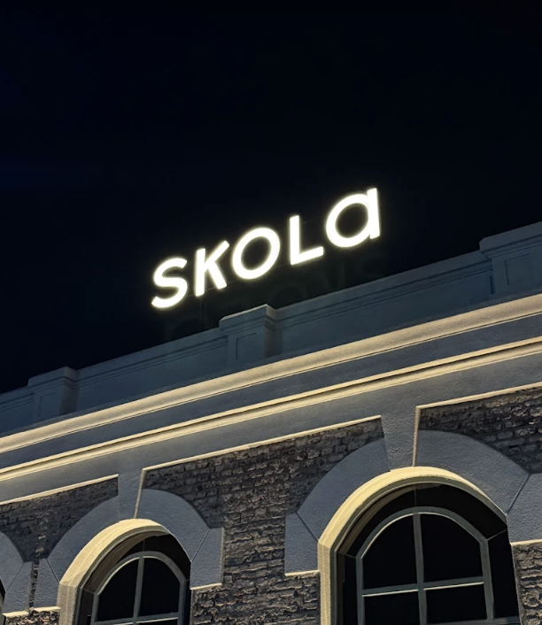 SKOLA Courtyard & Restaurant: clear, professional exterior signage photo