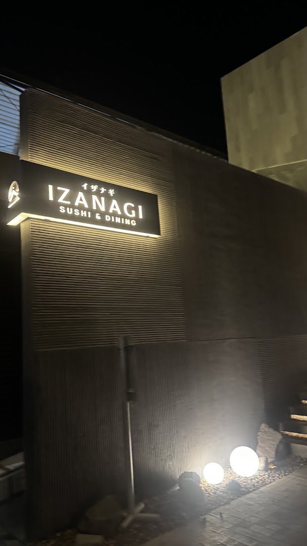 Izanagi Sushi: clear, professional exterior signage photo