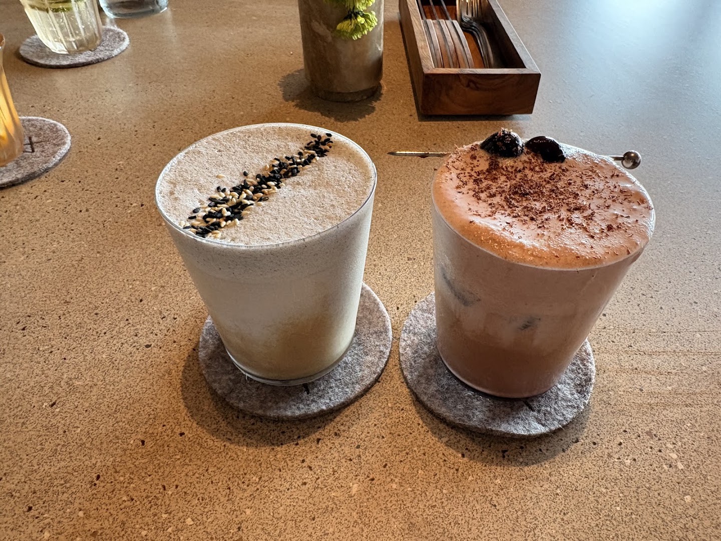 Baker Butcher Barista (B3) Ubud: appetizing photo of restaurant drinks