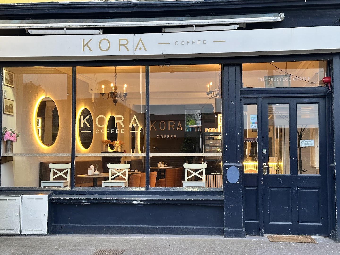 Kora Coffee: clear, professional storefront photo