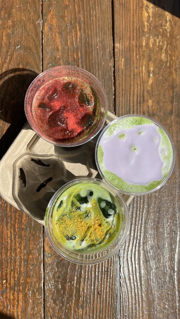 Moon Child Matcha Bar: appealing photo of matcha drinks