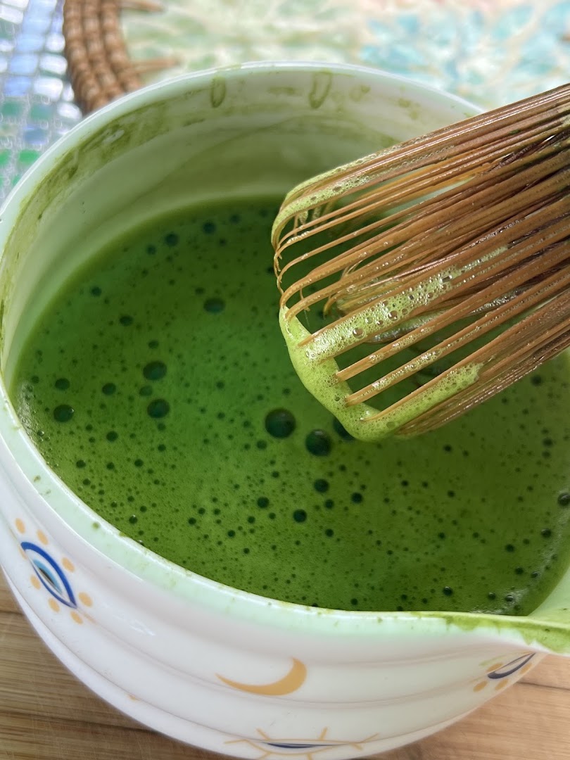 Moon Child Matcha Bar: appetizing close-up of matcha drink