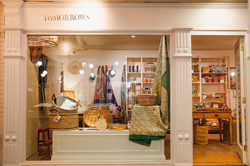 Tomorrows: clear, professional storefront display photo