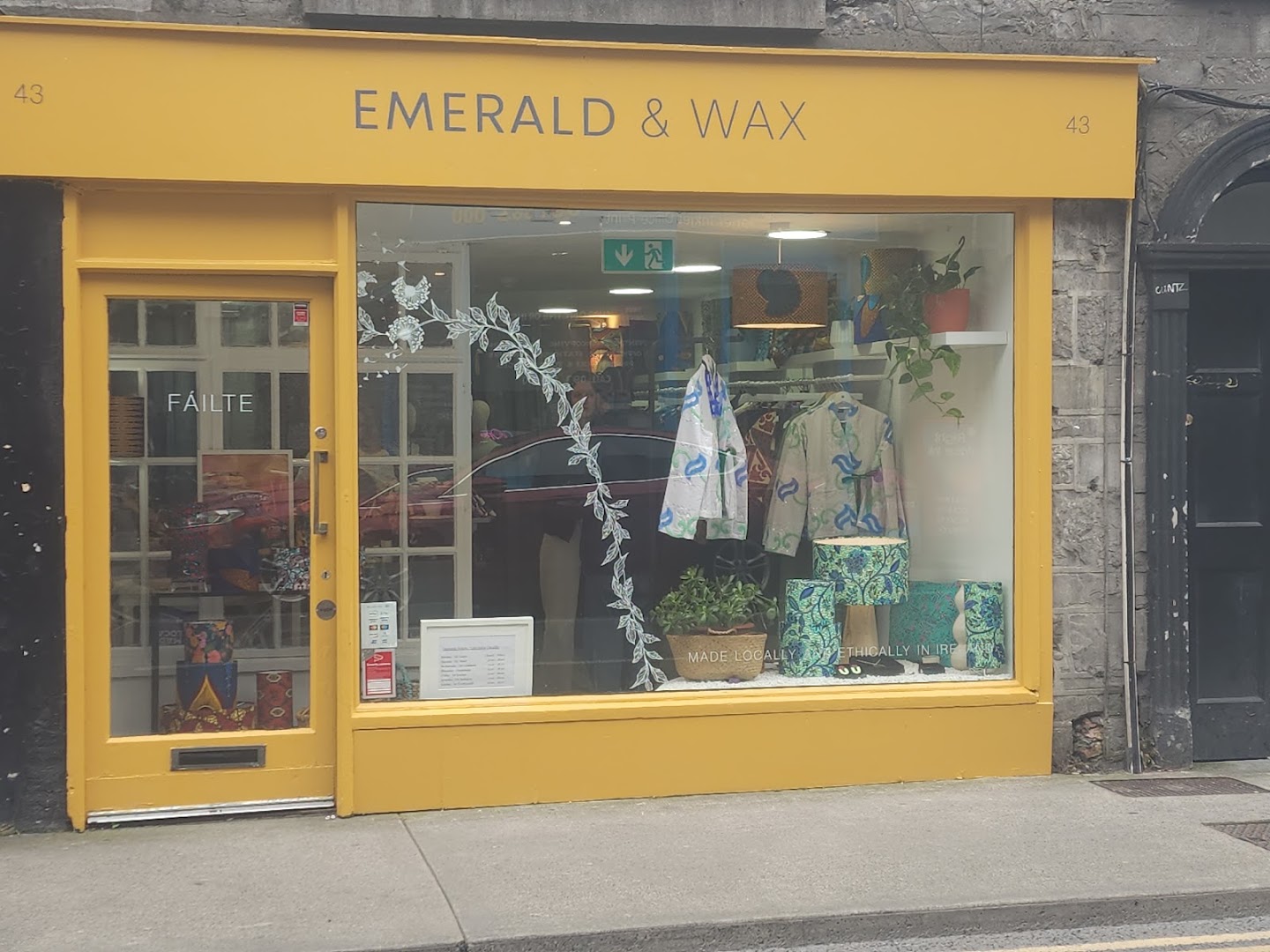 Emerald & Wax: clear, professional storefront photo