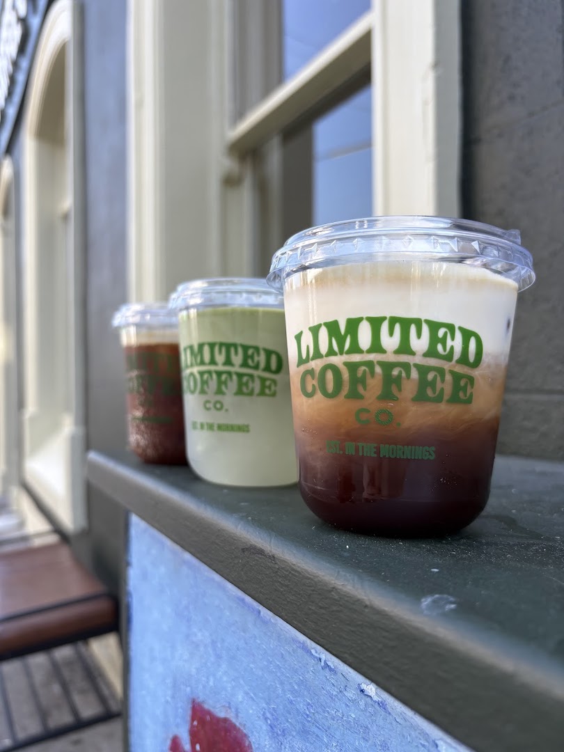 Limited Coffee Co.: appealing photo of branded drinks