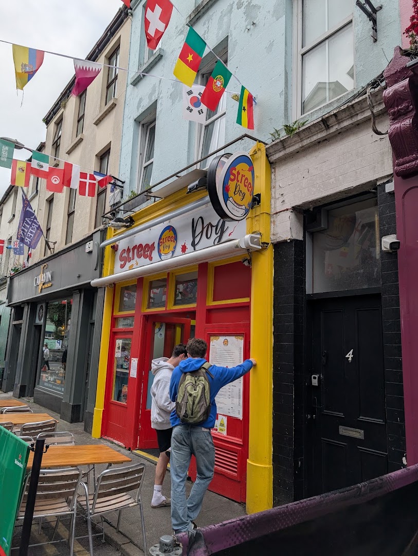 Street Dog: clear exterior shot of restaurant