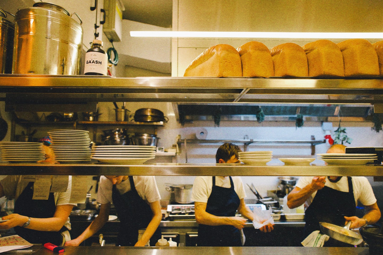 Mifgash Bat Galim: professional kitchen atmosphere captured well captured