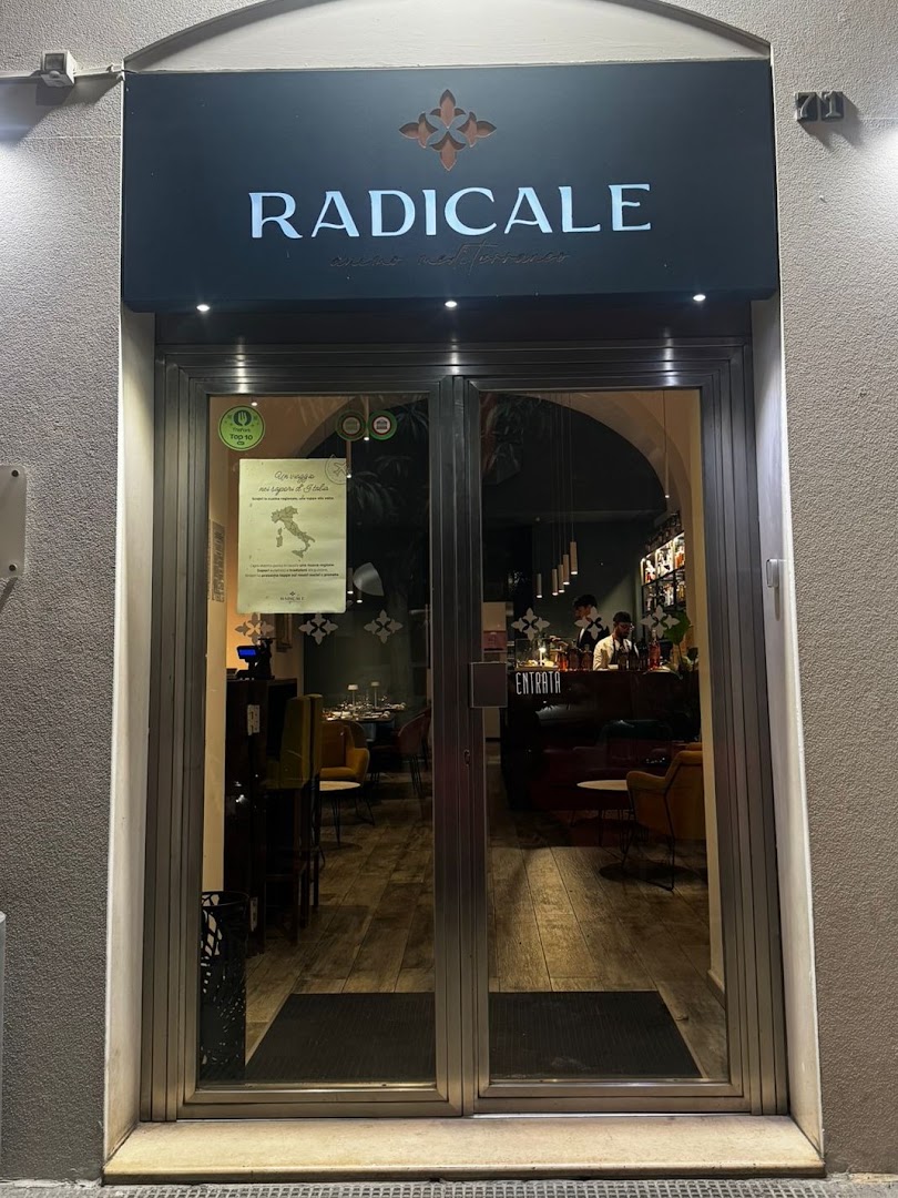 Radicale: clear, professional exterior restaurant shot