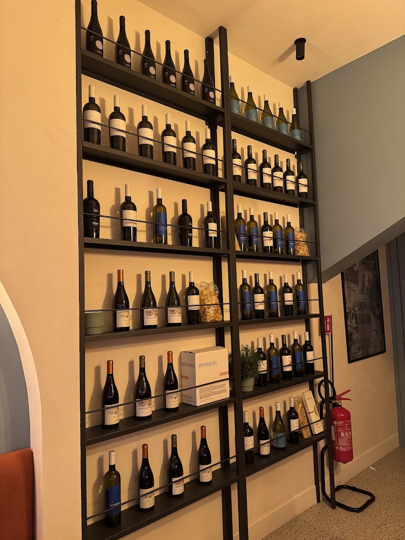 Sobrio al Pigneto: attractive wine display interior shot
