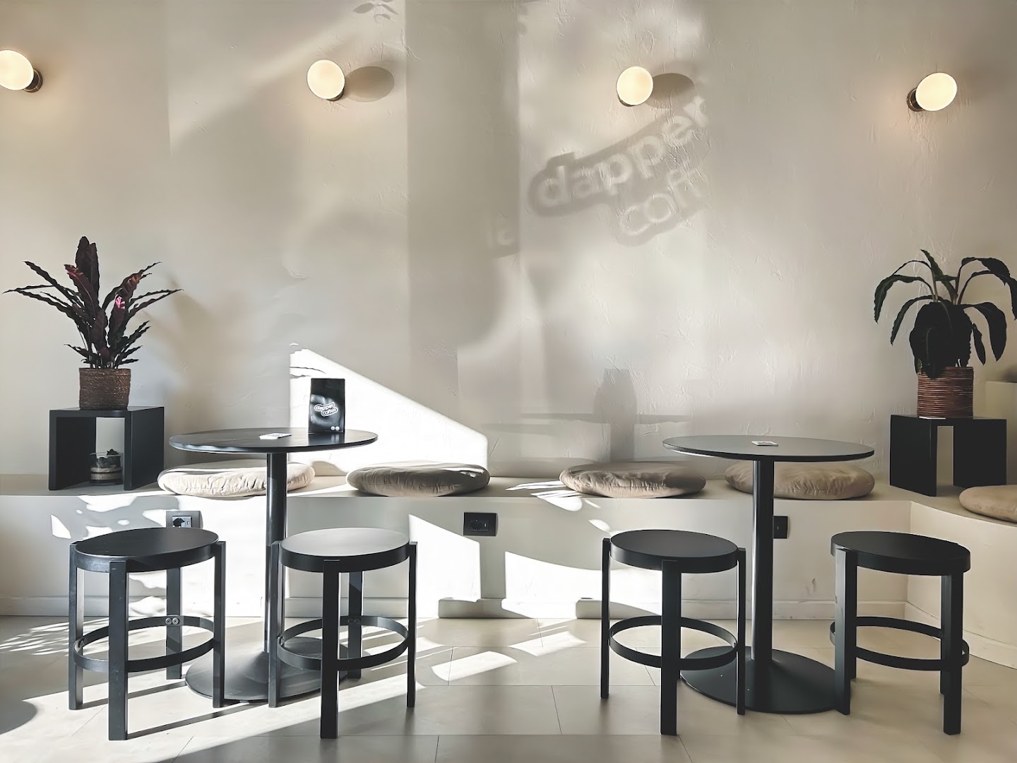 Dapper Coffee: attractive, professional interior shot