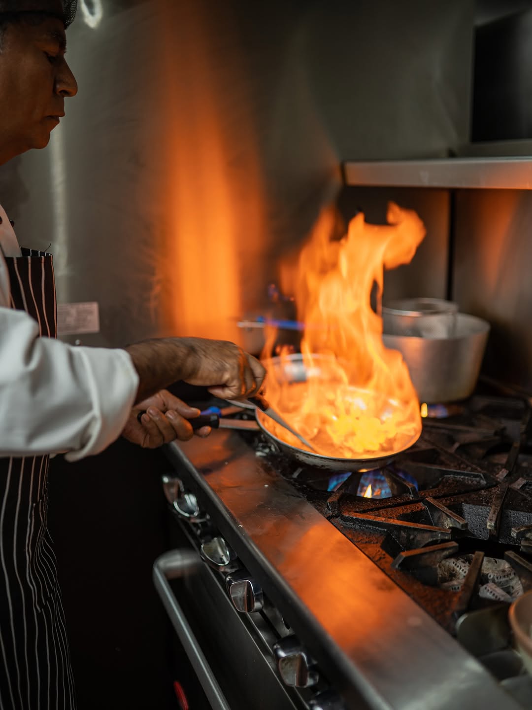 Ivy 23: professional action shot of cooking