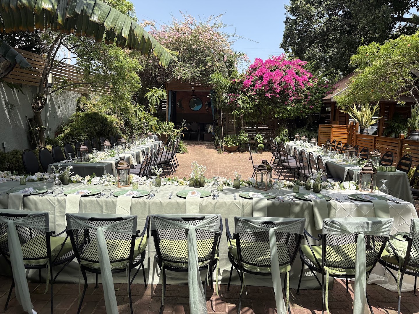 The Coppers: beautifully set outdoor dining area