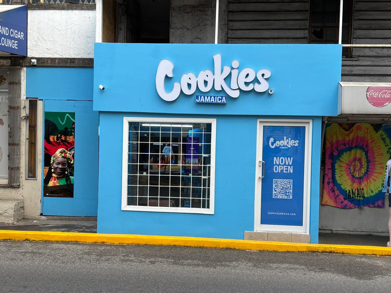 Cookies Jamaica: clear storefront photo of shop