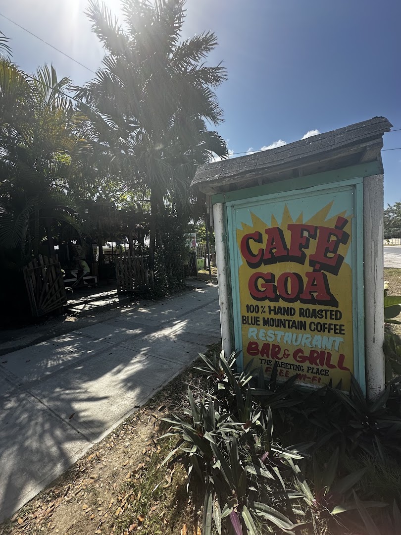 Cafe Goa: clear signage identifies the venue