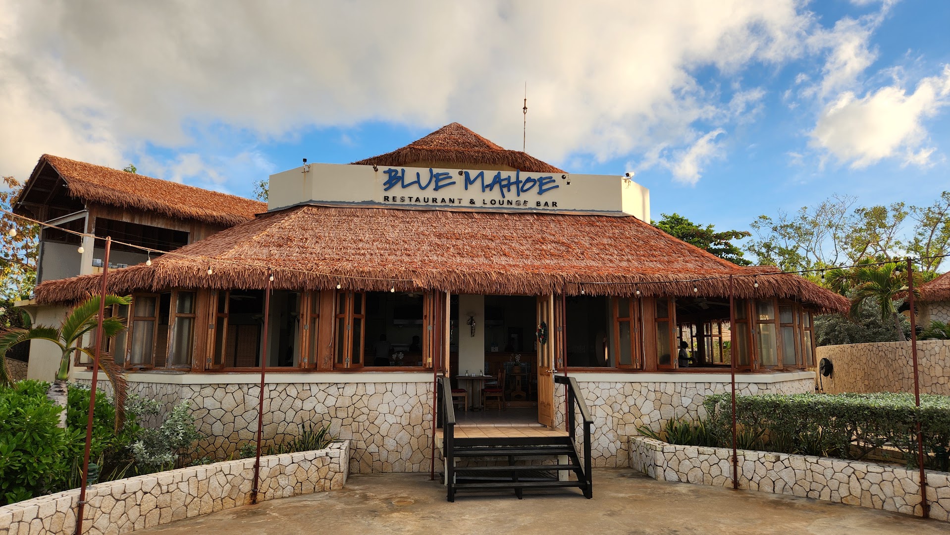 The Blue Mahoe Restaurant & Bar: clear, professional exterior restaurant shot
