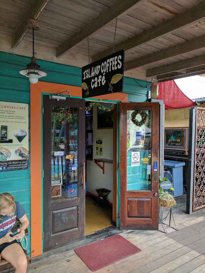Island Coffees Cafe: clear storefront showing venue entrance