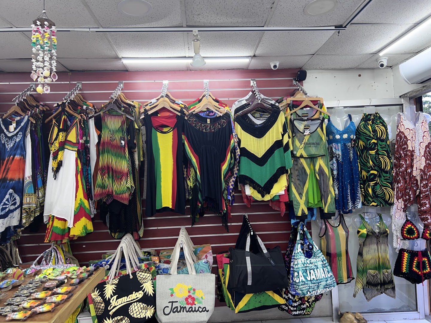 Likkle Jamayka: clear display of shop products