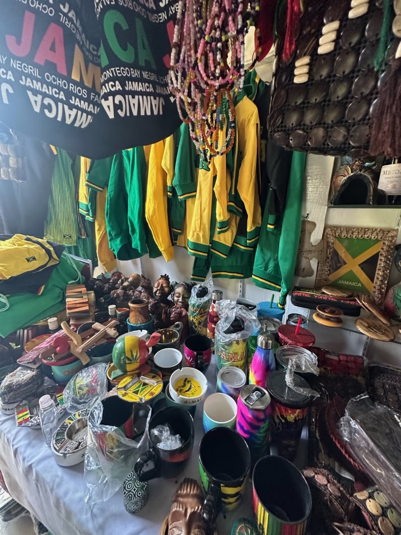 Ocho Rios Craft Market: authentic shop product display