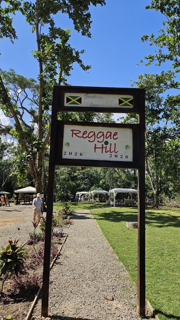 Reggae Hill: clear signage showing venue entrance
