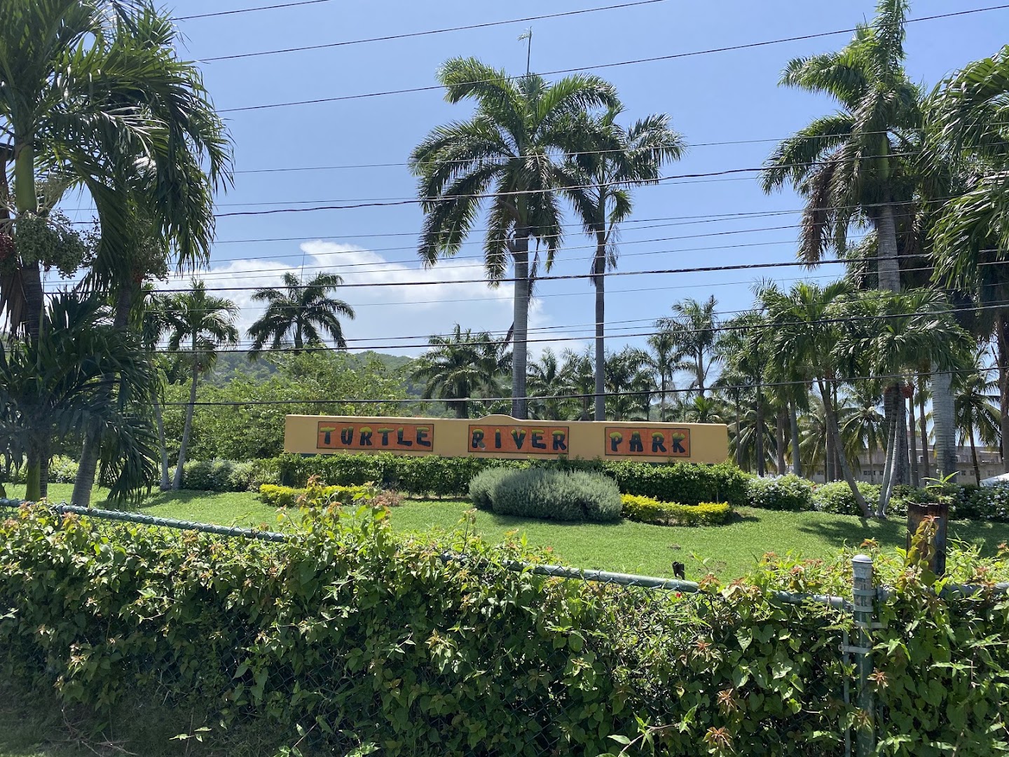 Turtle River Park: clear signage of the venue