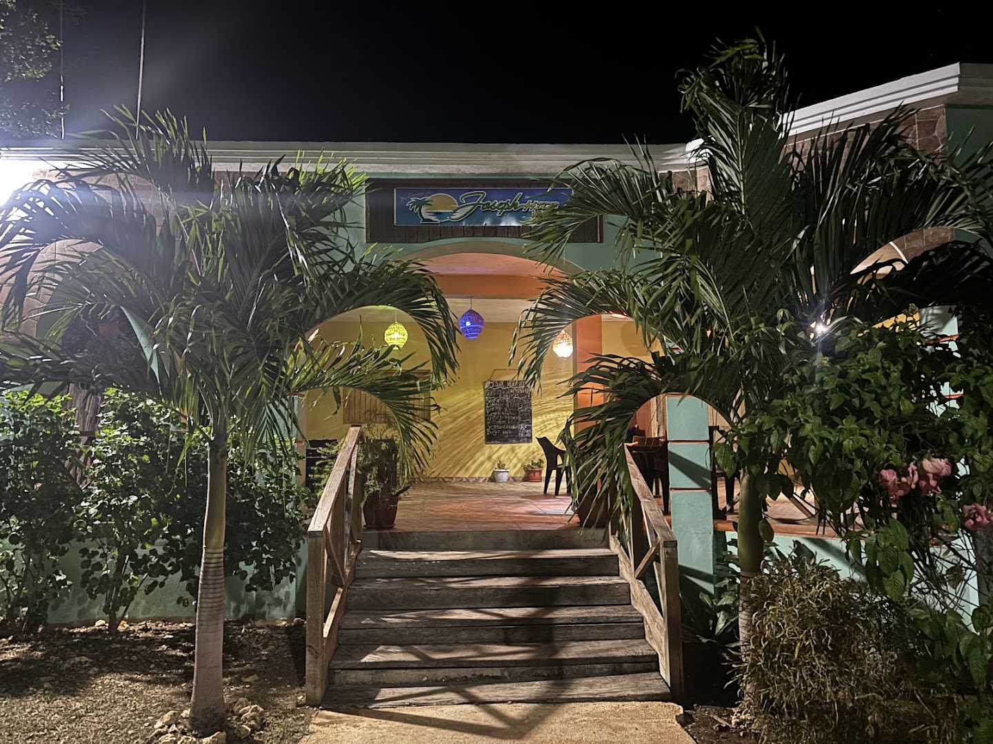 Joseph's Hideaway Restaurant & Bar: clear, inviting exterior night shot