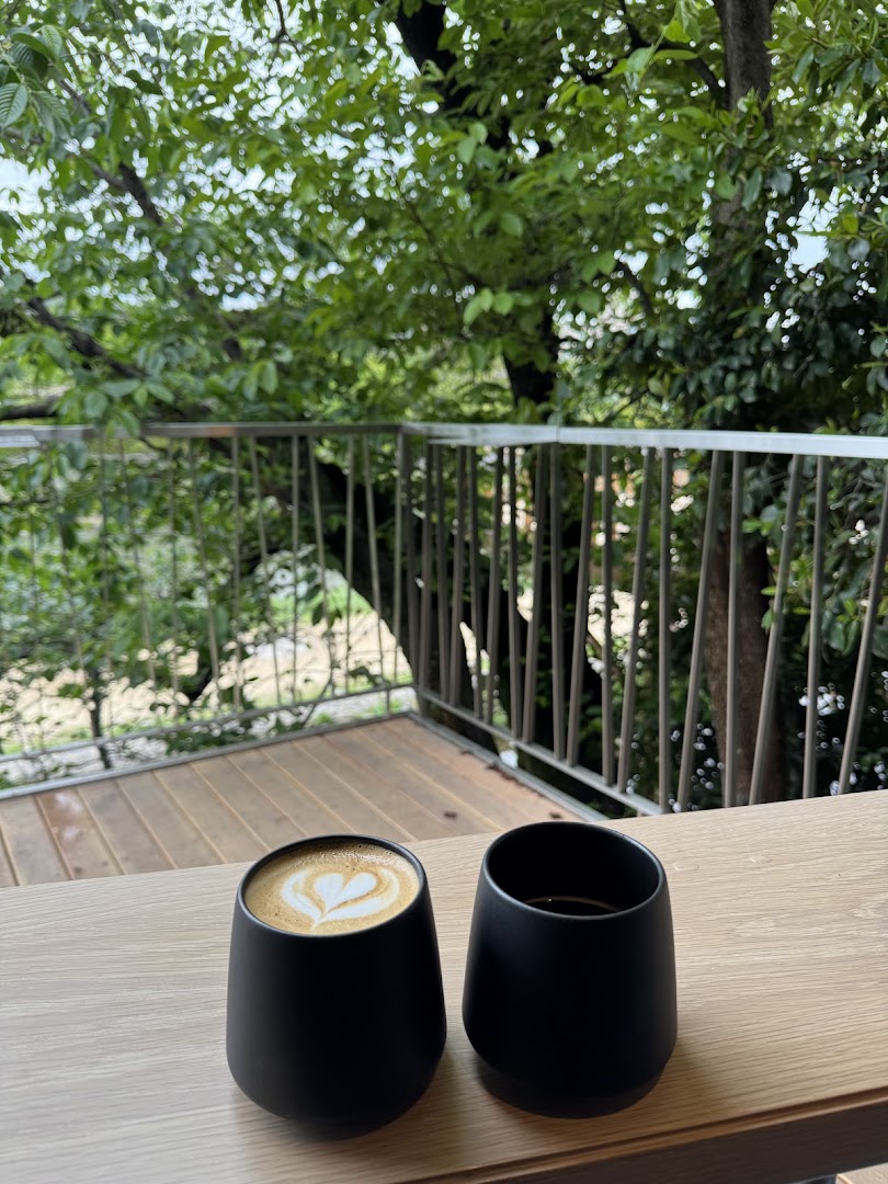 flow by nozy coffee: appealing coffee and terrace view