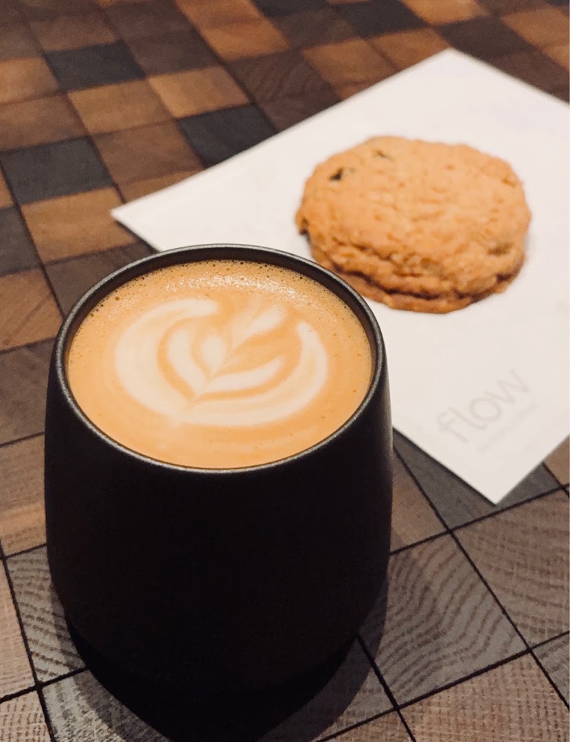 flow by nozy coffee: appealing coffee and pastry photo