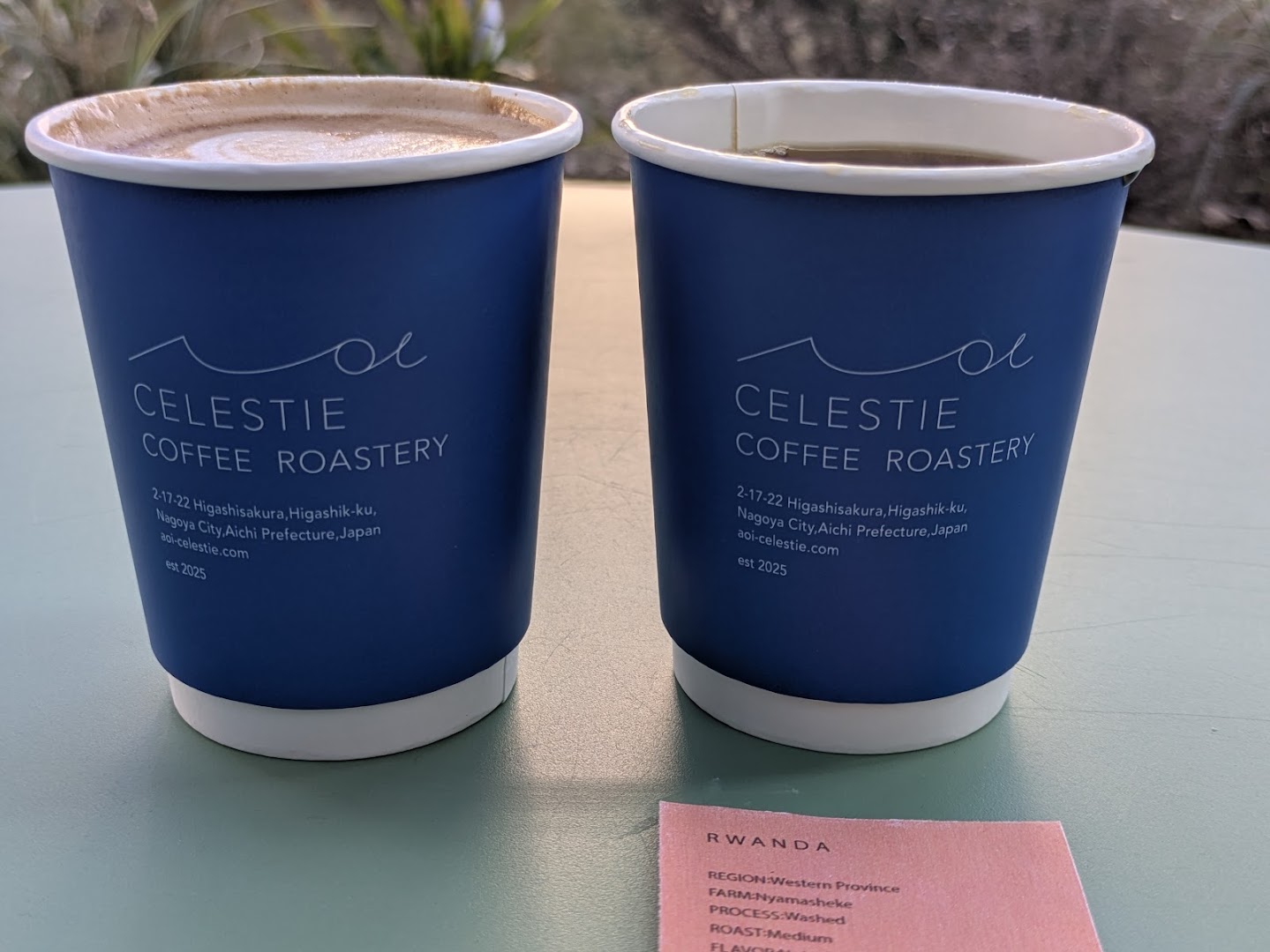 AOI CELESTIE COFFEE ROASTERY: clear photo of branded coffee