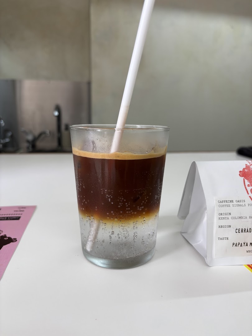 Caffeine Oasis: appetizing photo of a drink