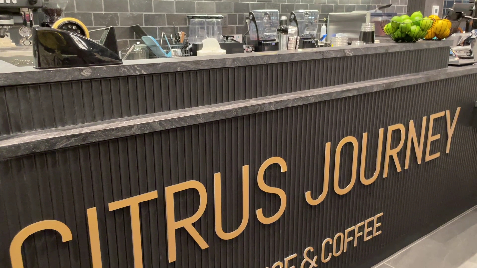Citrus Journey: clear shot of venue branding
