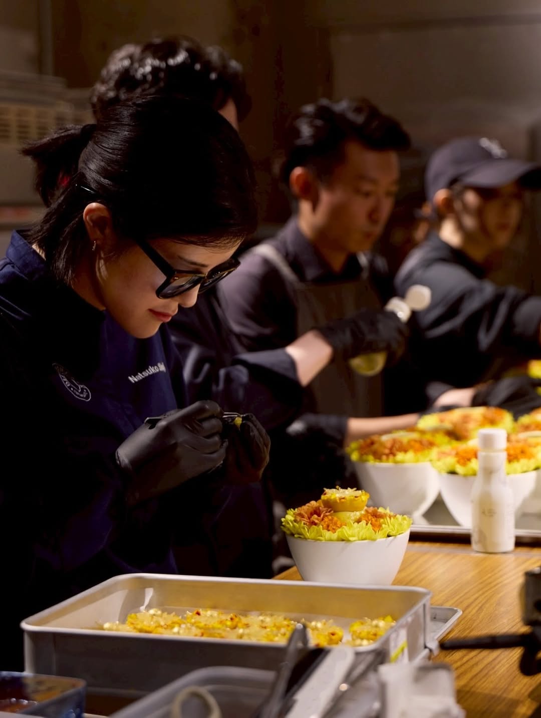 Blue Box Cafe by Natsuko Shoji: professional photo of staff cooking