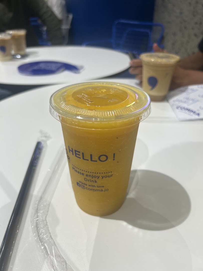 Comma Coffee Aqaba: clear photo of served drink
