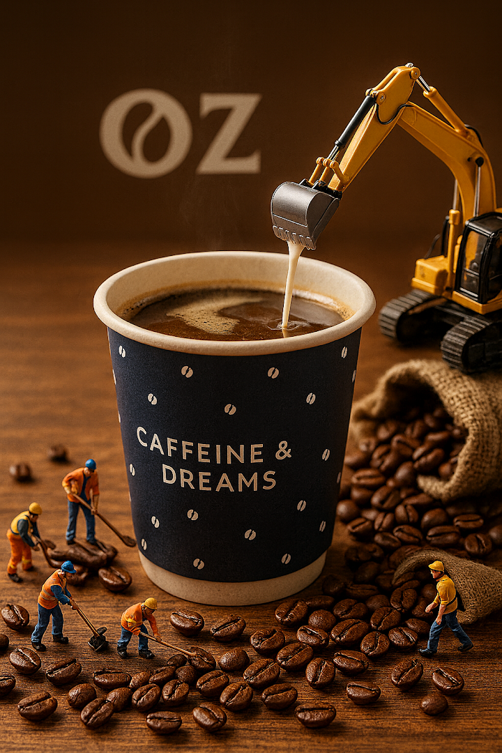 OZ Speciality Coffee: creative and professional promotional photography