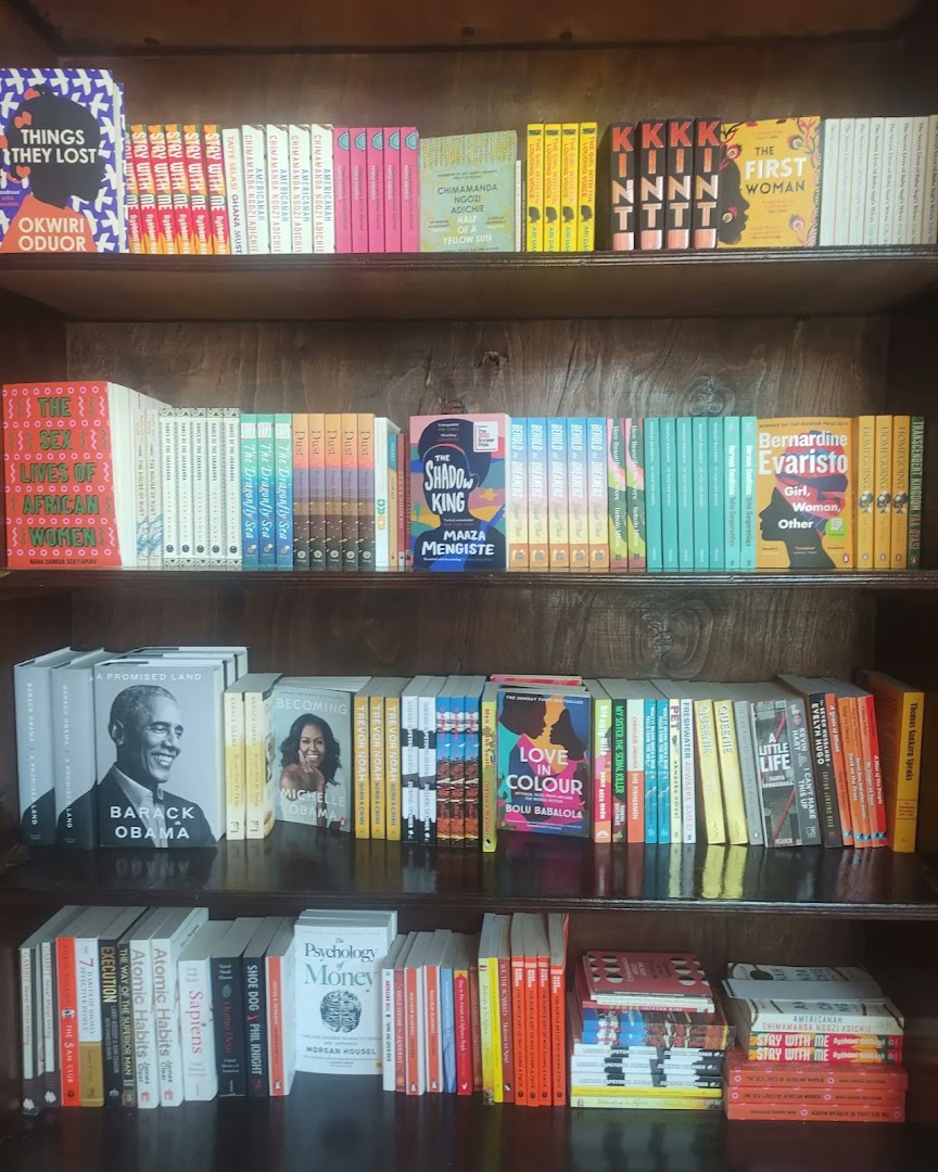 Lolwe Books: clear display of shop products