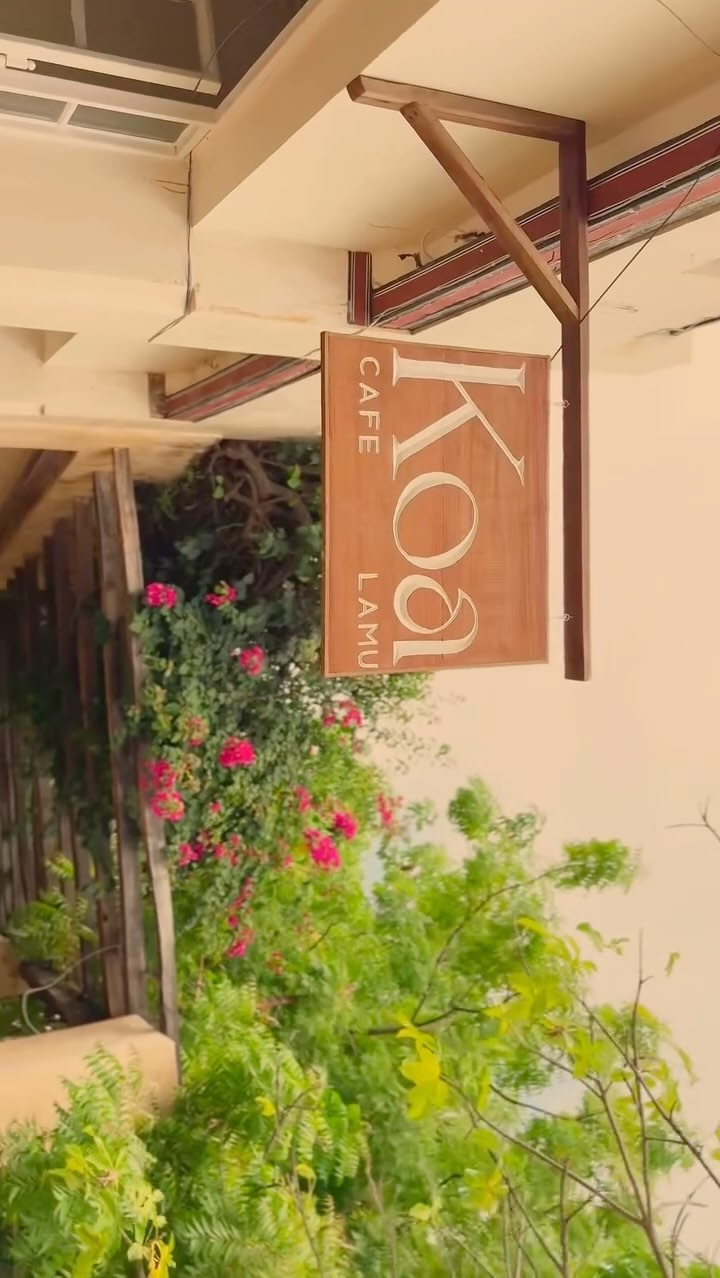 Koa Lamu: clear signage and pleasant atmosphere