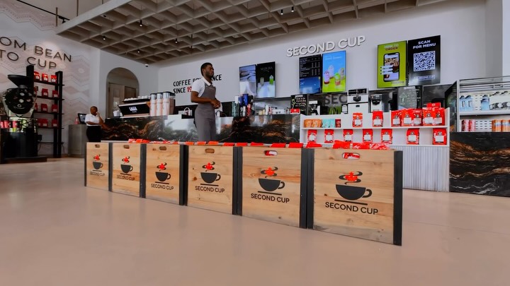 Second Cup Nyali: clear professional interior shot