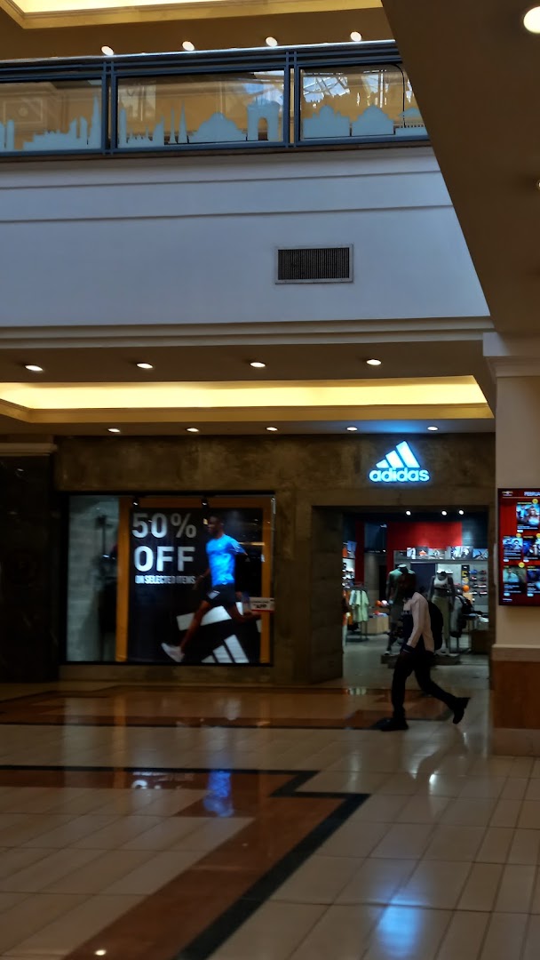 adidas Originals Nairobi: clear storefront view of shop