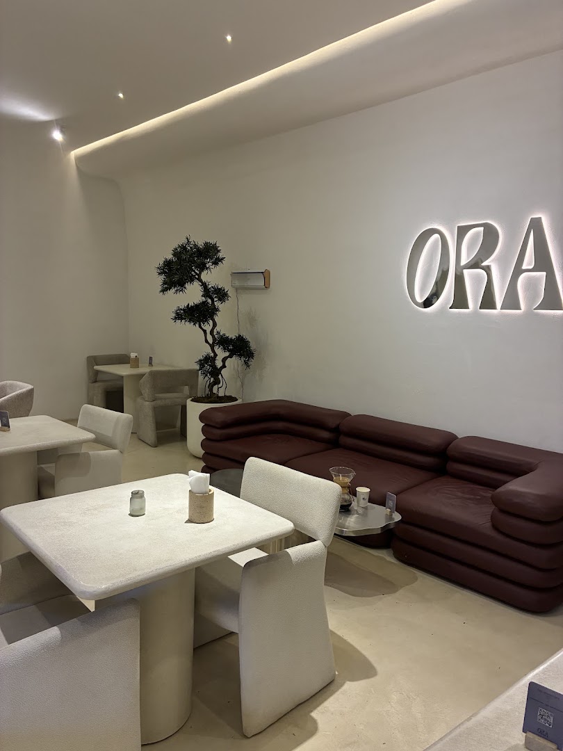 ORA Cafe: clear, professional interior atmosphere shot
