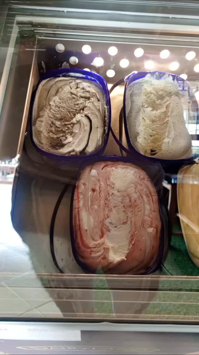 Scoopy's Ice Cream: appetizing display of ice cream