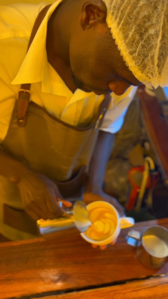 Coffee Bench Nanyuki: professional barista preparing coffee