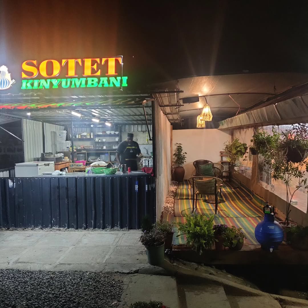 Sotet Kinyumbani: clear view of restaurant exterior