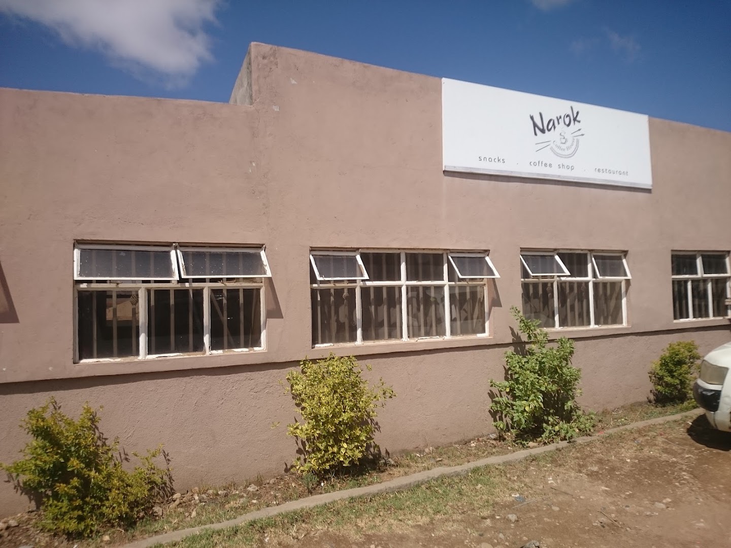 Narok Coffee House: clear exterior shot of venue