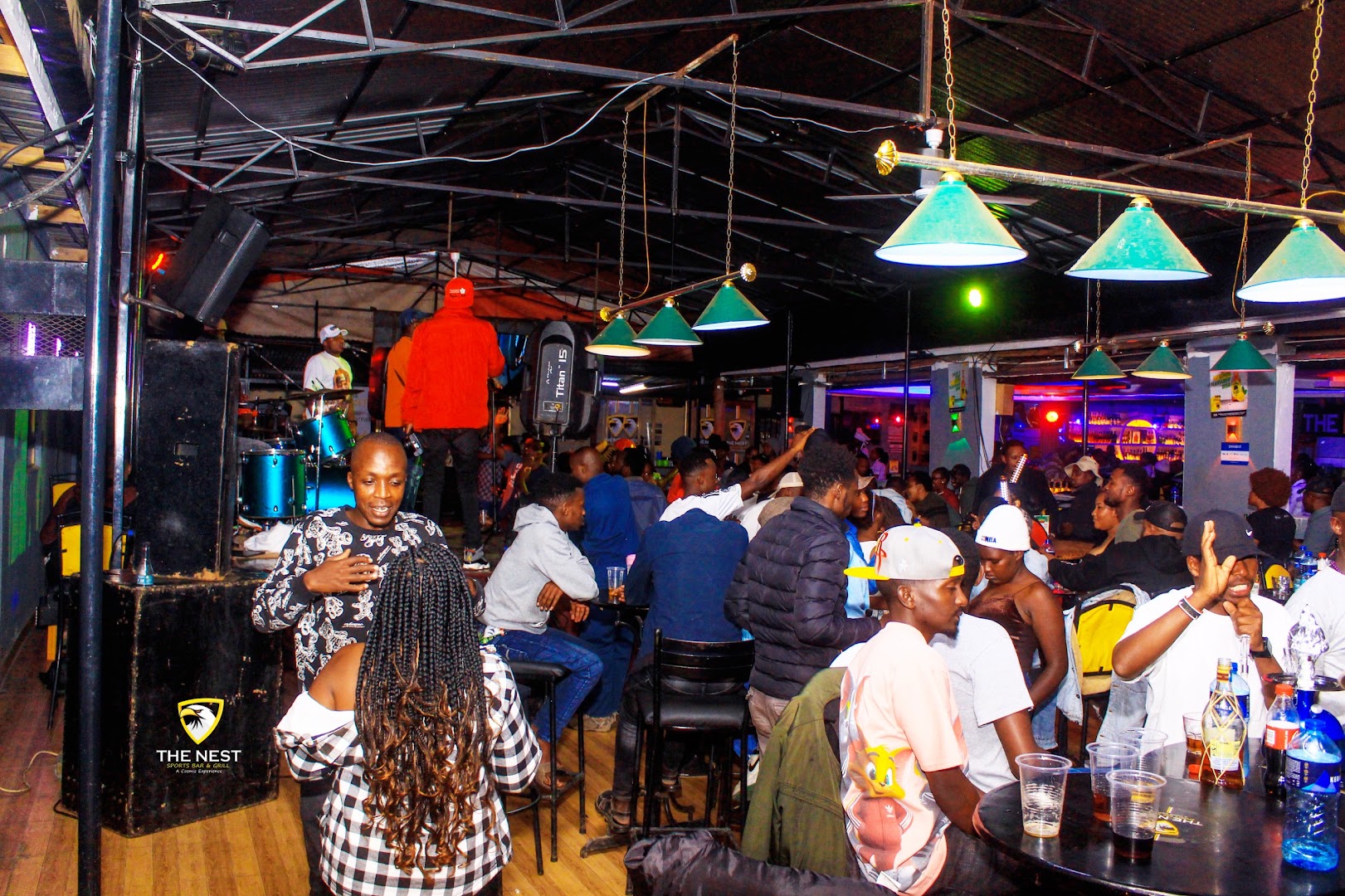 The Nest Lounge Narok: lively bar atmosphere clearly