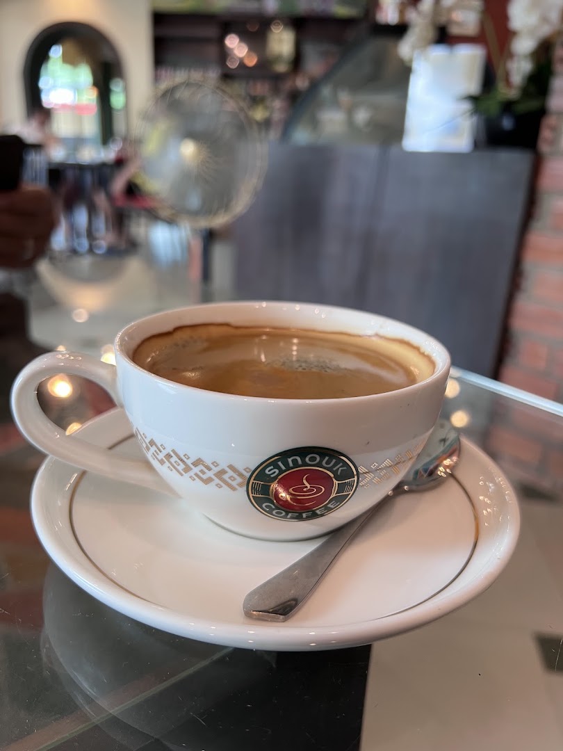 Cafe Sinouk Pakse: clear, appealing photo of coffee
